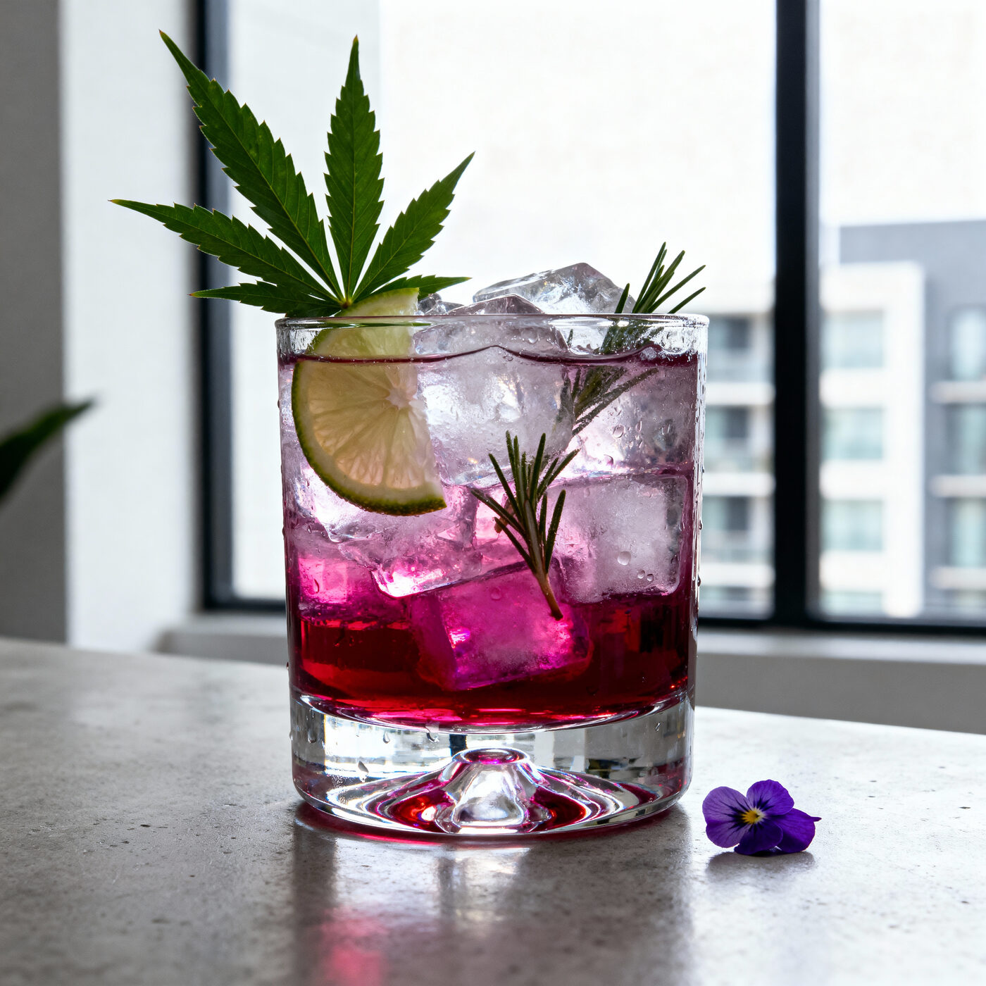 Crimson High on the Rocks